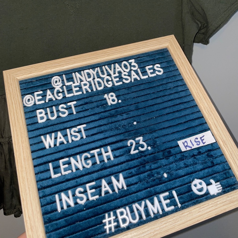 EUC Anthropologie Maeve Louisa Tiered Tee Olive Green Size Small - Picture 7 of 7